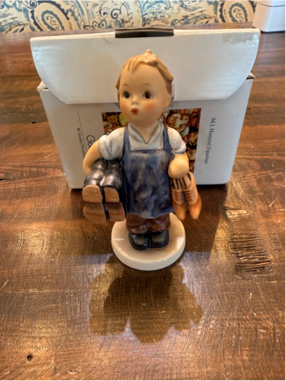 Goebel Hummel Boy Figurine One Size Brown Blue